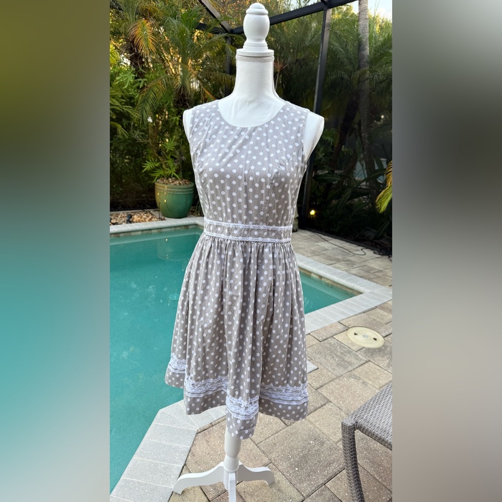 Polka Dot Sleeveless Dress